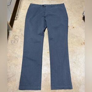 Todd Snyder Slim Fit 5-Pocket Navy Blue Chino Pants Mens 38x32 Casual Preppy